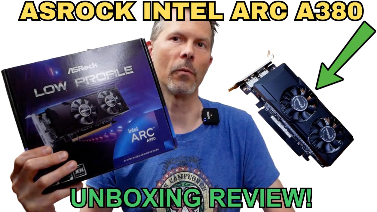 ASRock Intel ARC A380 ロープロファイル Watch ASRock Intel ARC A380 Low Profile Unboxing Review! on Amazon